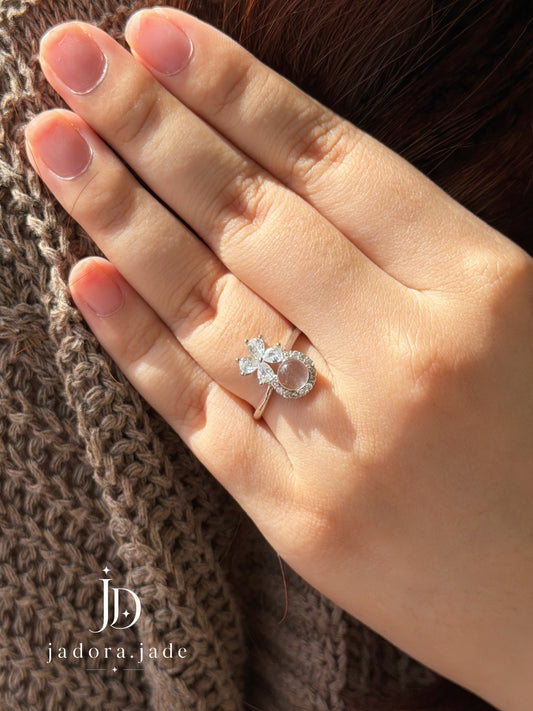 Princess Clear Jade Ring | 公主冰透翡翠戒指
