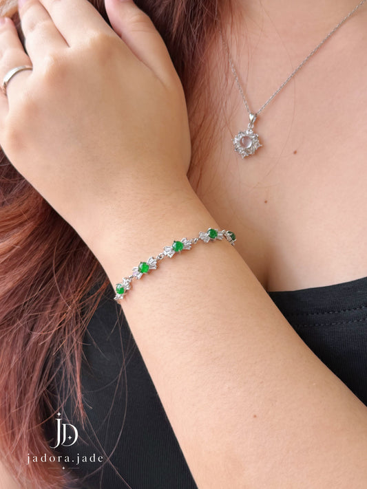 Sweetheart Green Bracelet | 甜心翠绿翡翠手链