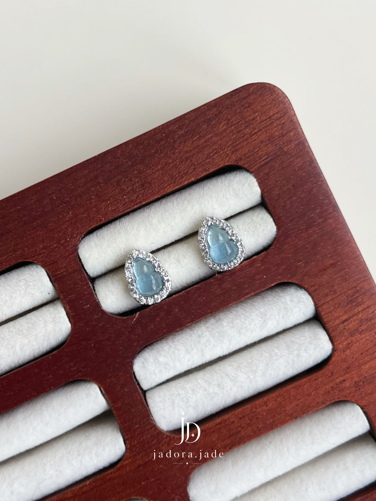 Aquamarine Silver Earrings