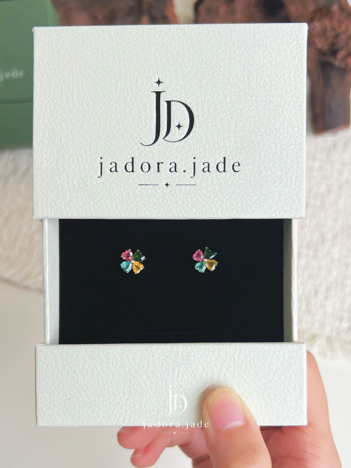 Prism Reverie 绮彩幻梦 | Rainbow Tourmaline Earrings