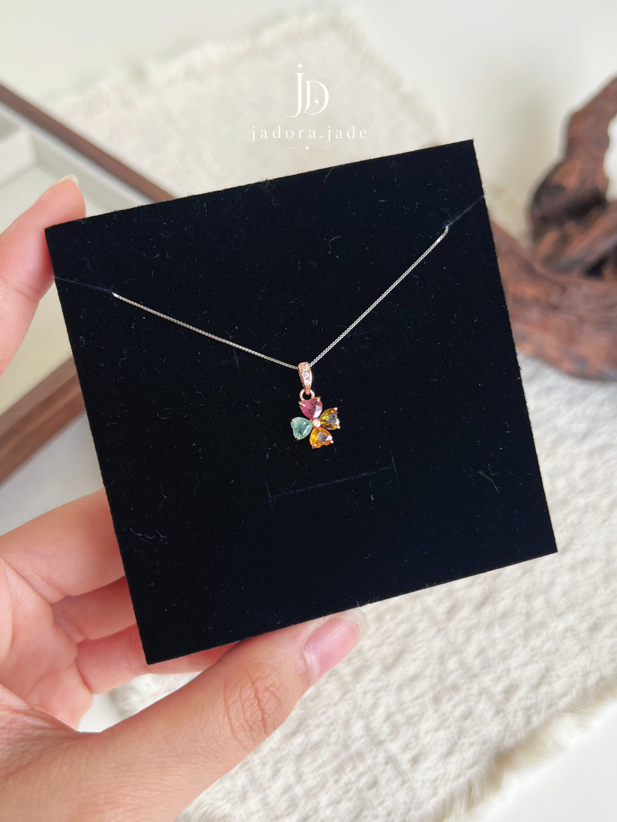 Prism Reverie 绮彩幻梦 | Rainbow Tourmaline Pendant