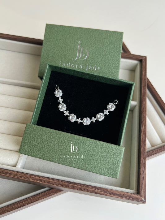 Summer Clear Cabochon Jade Bracelet | 夏日冰透翡翠蛋面手链