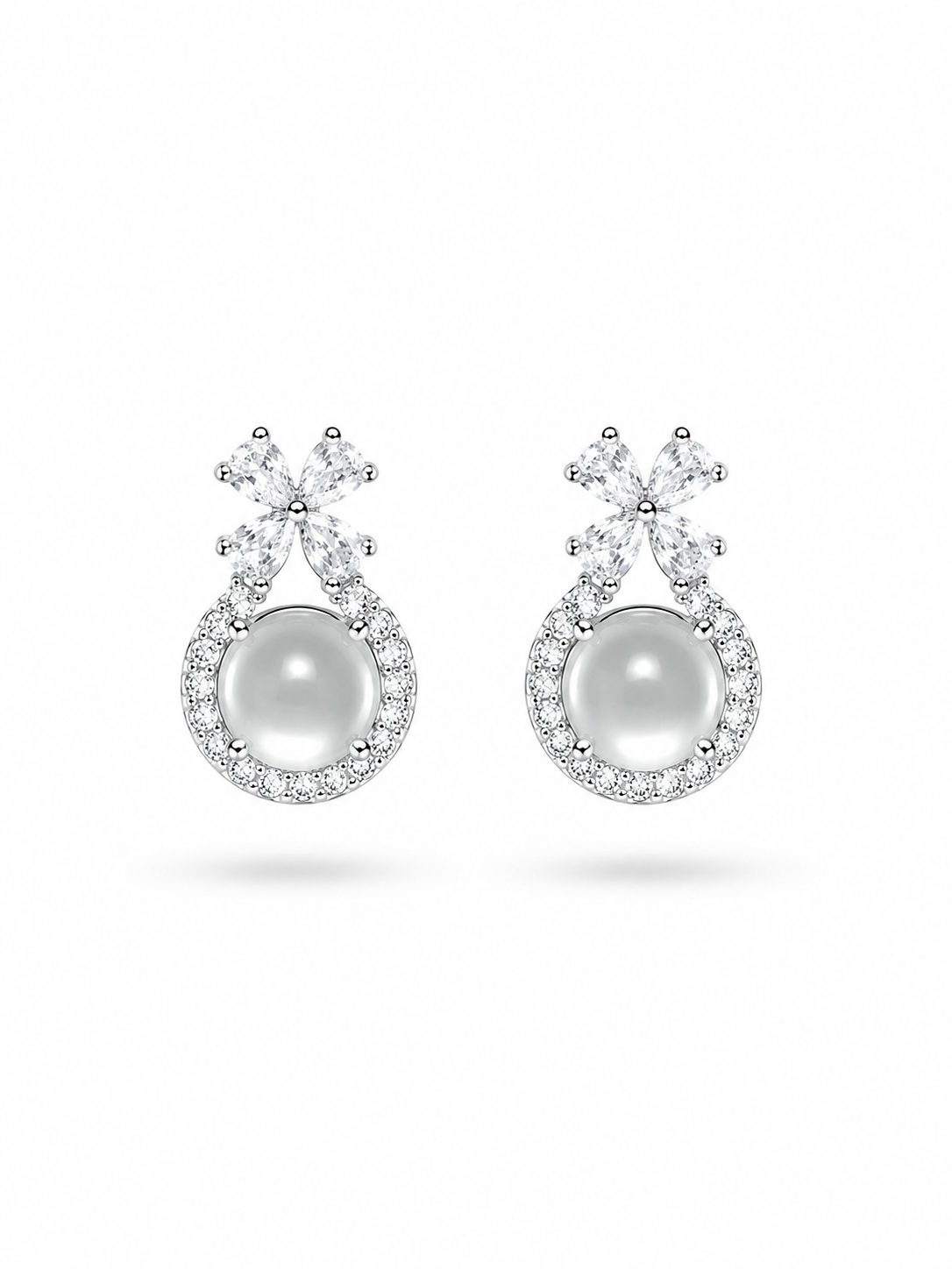 Princess Water Jade (Clear) Earring | 公主水润翡翠（冰透）耳环