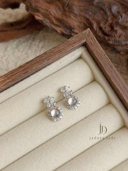 Princess Water Jade (Clear) Earring | 公主水润翡翠（冰透）耳环