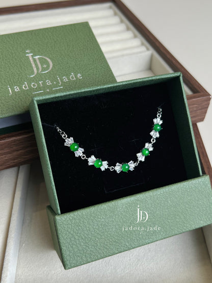Sweetheart Green Bracelet | 甜心翠绿翡翠手链