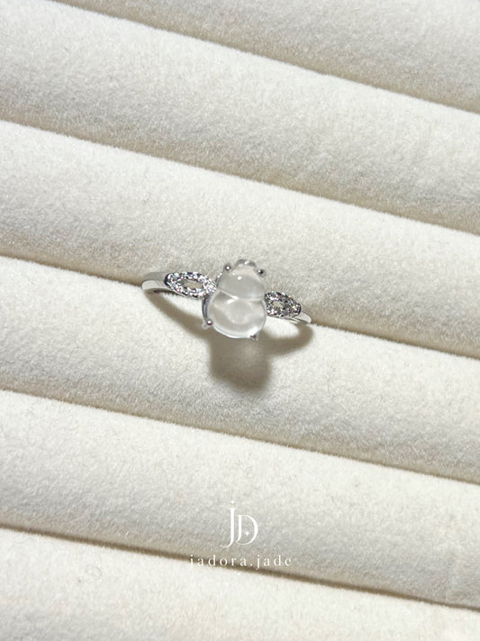 Icy Clear Gourd Ring (NO CERT) | 冰透葫芦翡翠戒指（无证书）