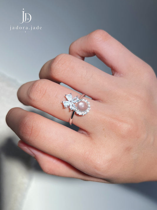 Princess Clear Jade Ring | 公主冰透翡翠戒指