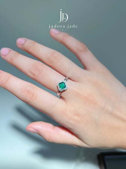 Green Clover Set | 绿翡翠四叶草套装