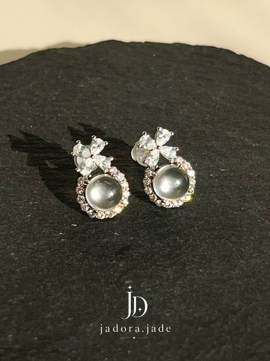 Princess Water Jade (Clear) Earring | 公主水润翡翠（冰透）耳环