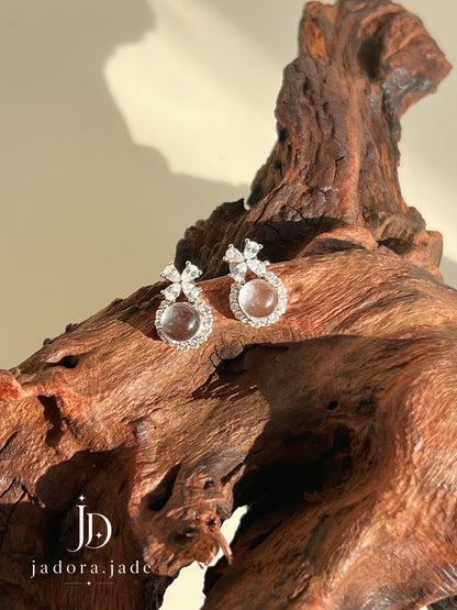 Princess Water Jade (Clear) Earring | 公主水润翡翠（冰透）耳环