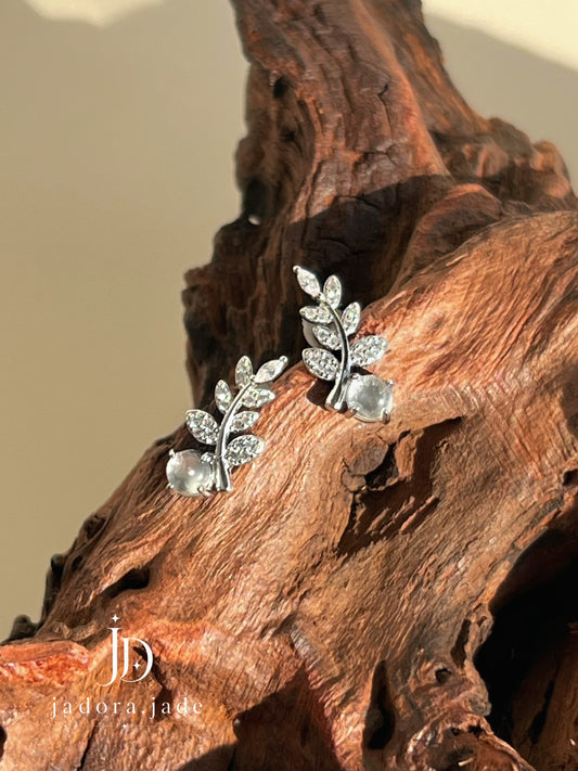 Arctic Fern Earring | 极光蕨叶耳环