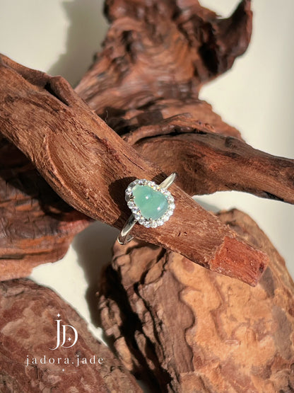 Dreamy Blue Gourd Ring | 梦幻蓝葫芦翡翠戒指