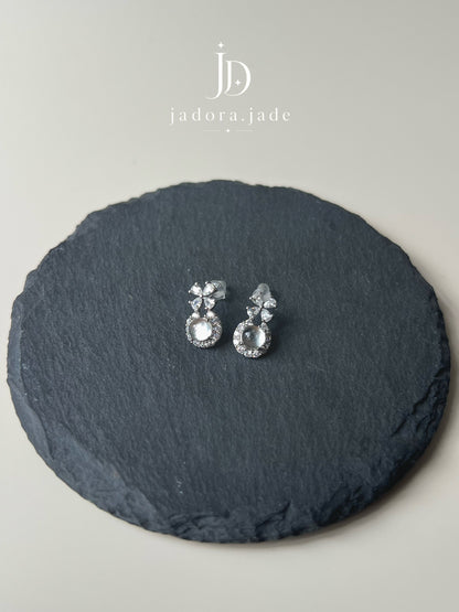 Princess Water Jade (Clear) Earring | 公主水润翡翠（冰透）耳环
