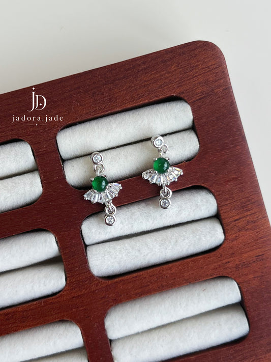 Cui Yu Liu Guang 翠羽流光 | Jade Earrings