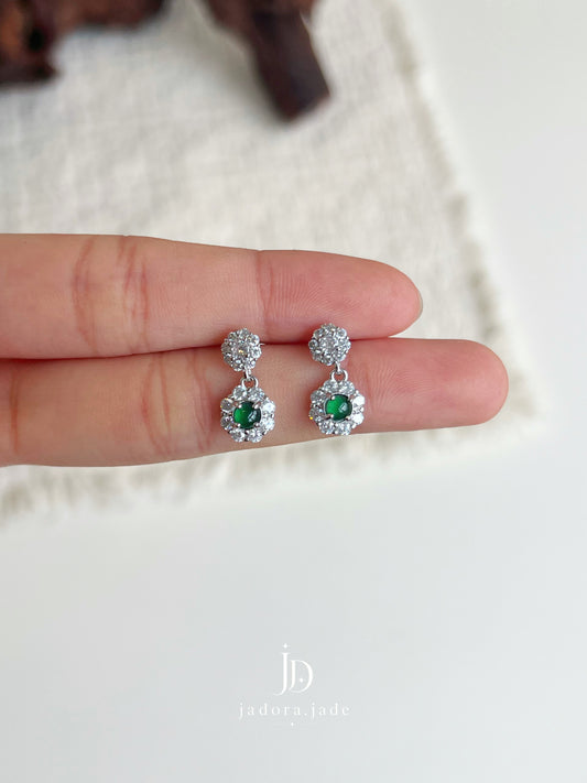 Jade Heart in Bloom 玉心繁花 | Jade Earrings