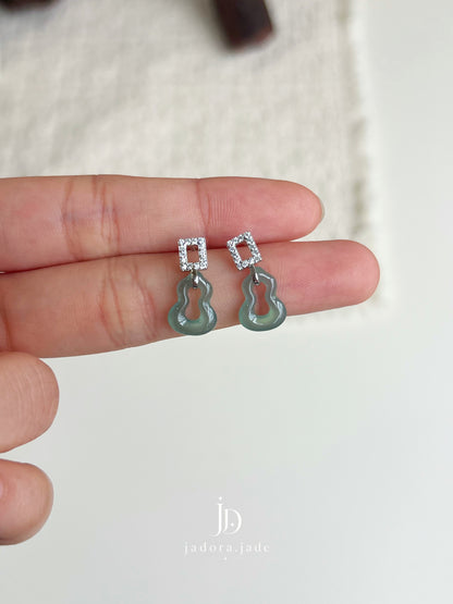 Hulu of Fortune 葫芦如意 | Jade Earrings