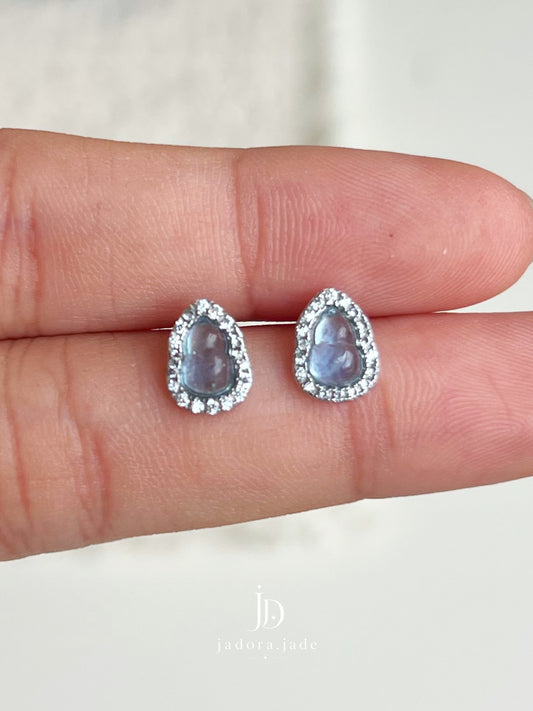 Aquamarine Silver Earrings