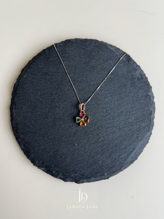 Prism Reverie 绮彩幻梦 | Rainbow Tourmaline Pendant