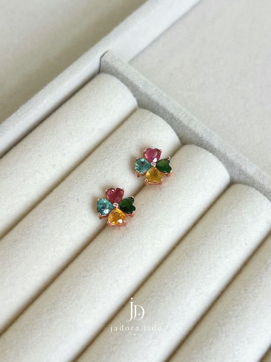 Prism Reverie 绮彩幻梦 | Rainbow Tourmaline Earrings